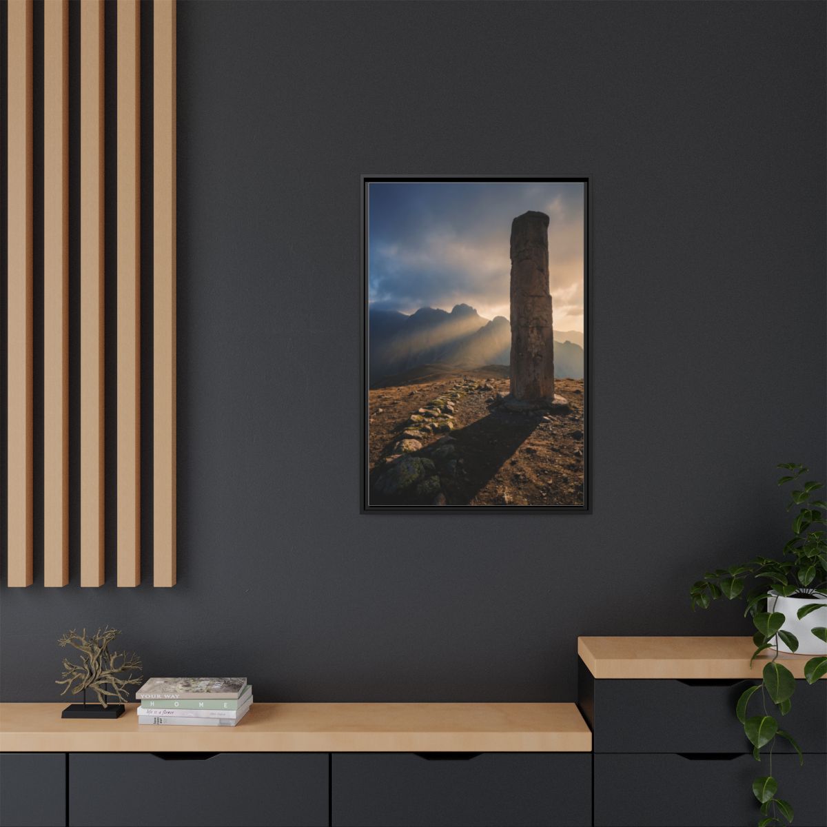 Framed Matte Canvas - Sun Peak