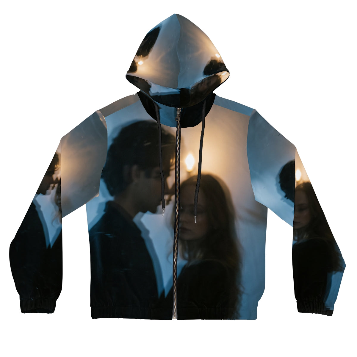 Midnight Shadow Women's Zip Hoodie - Cozy Outerwear |...