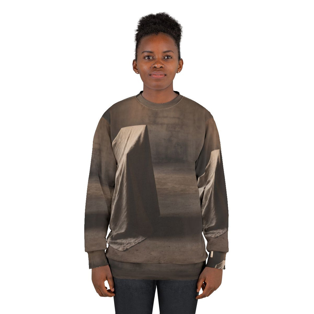 Unisex Sweatshirt - Draped Silence Still Life Art - Shadowed...