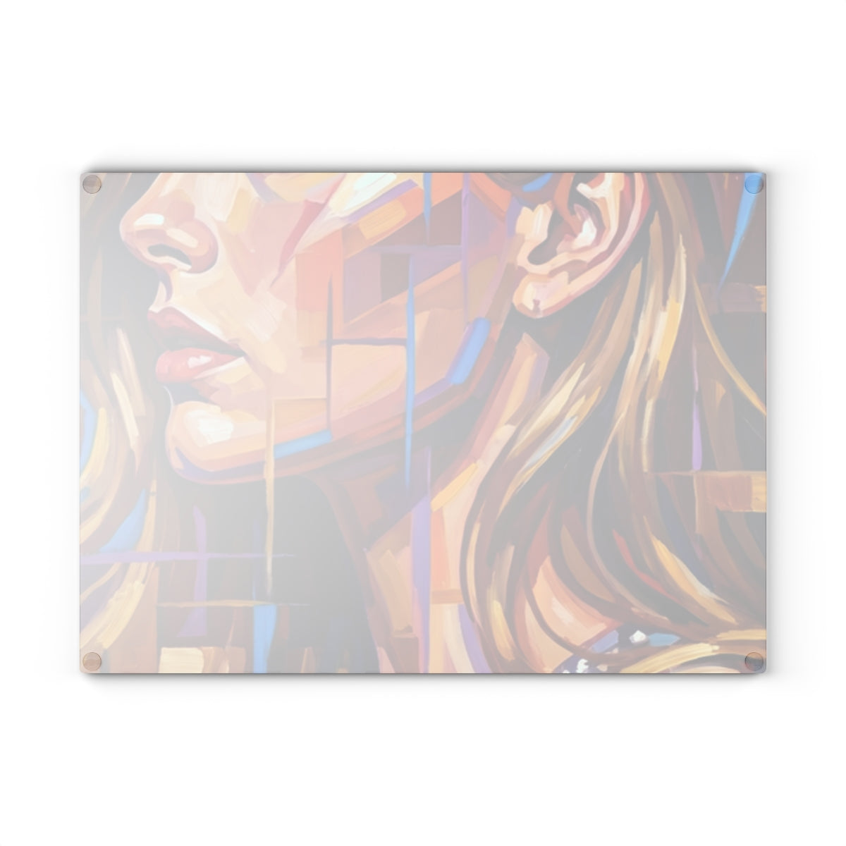 Glass Cutting Board - Shattered Elegance | Echovira Gallery