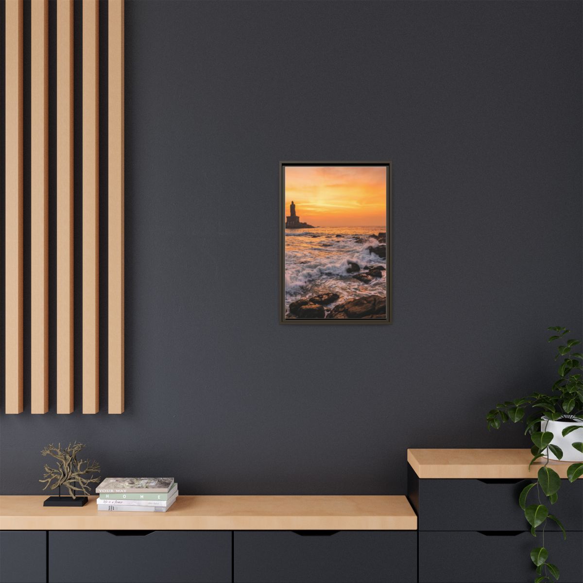 Framed Matte Canvas - Majestic Golden Coast