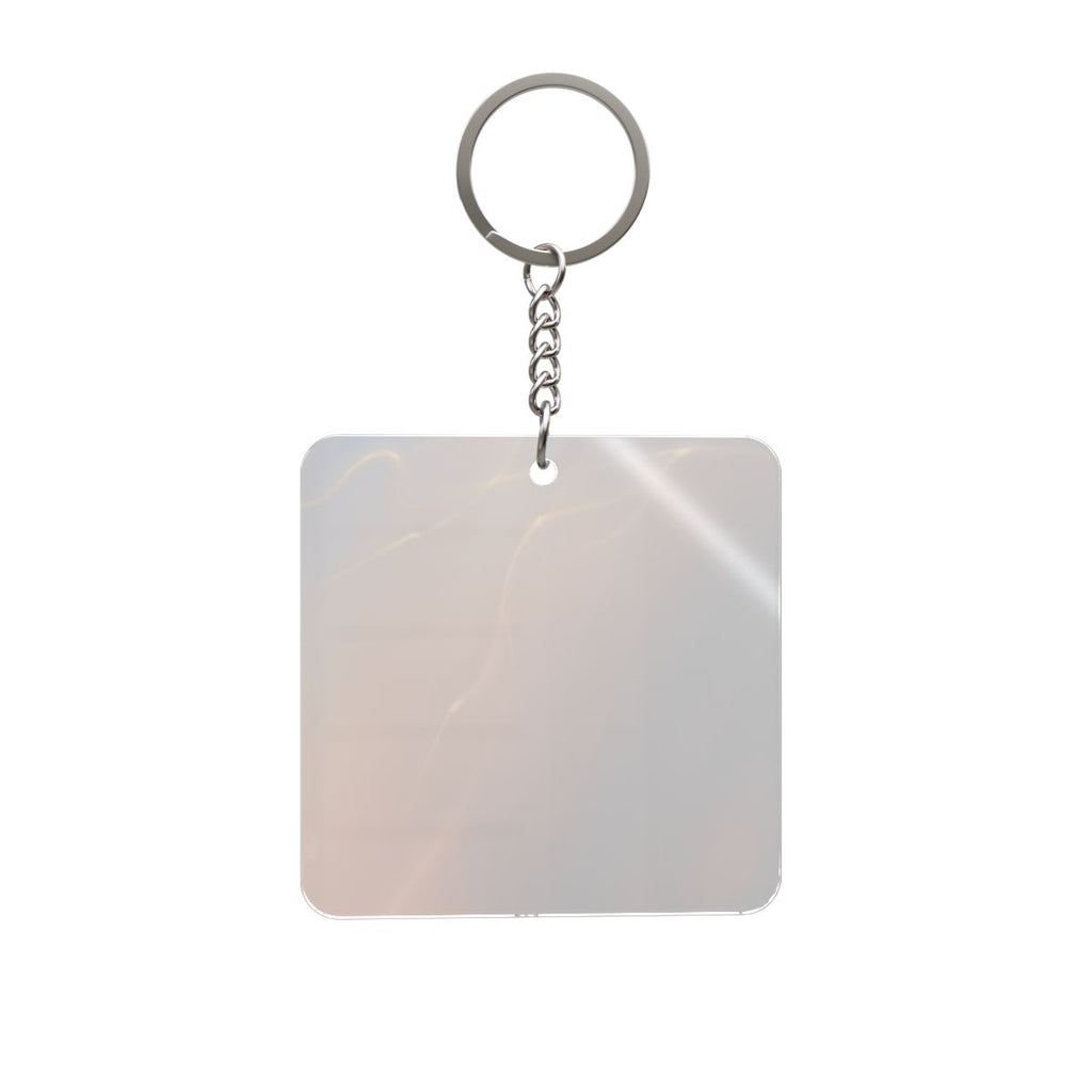 Square Keychain - Luminous Whispers Glowing Intimate Art |...