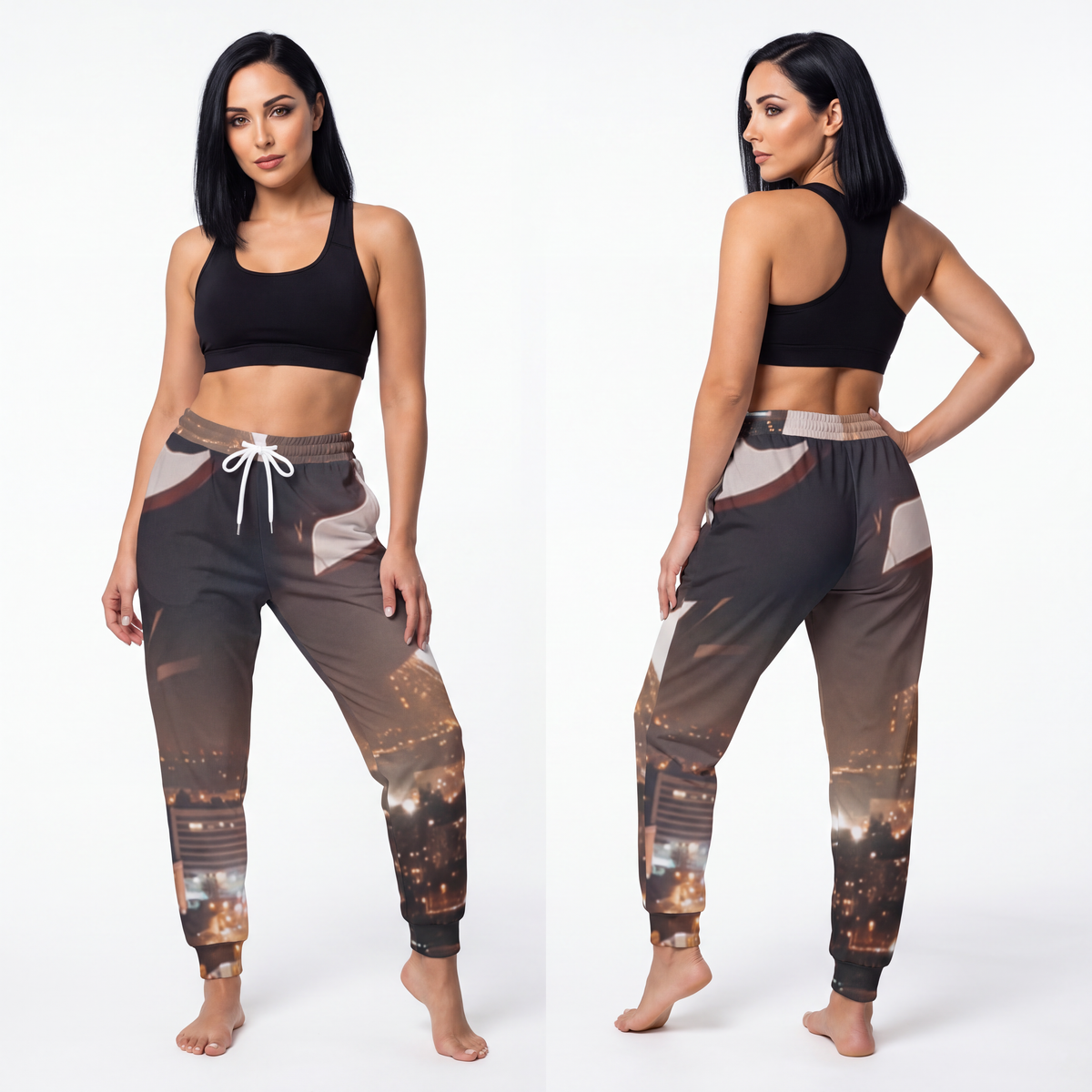 Athletic Joggers - Night City Lovers | Echovira Gallery