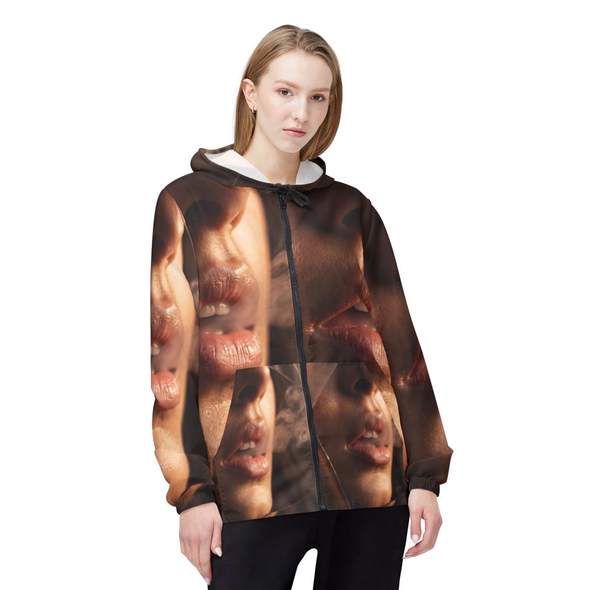 Windbreaker Jacket - Veiled Whispers | Echovira Gallery