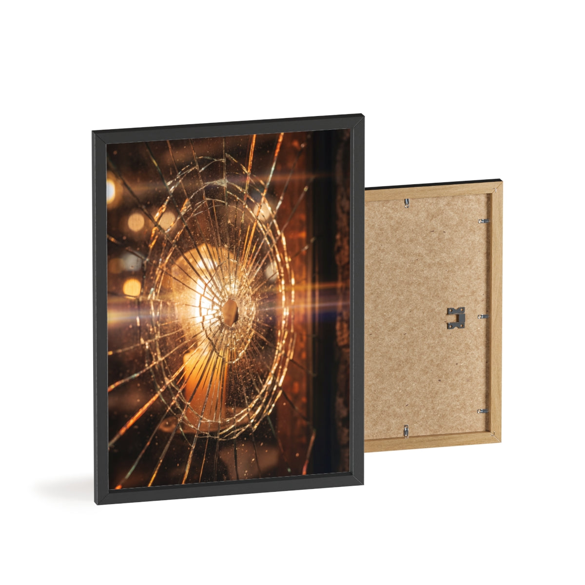 Wood Framed Poster - Cinematic Fracture