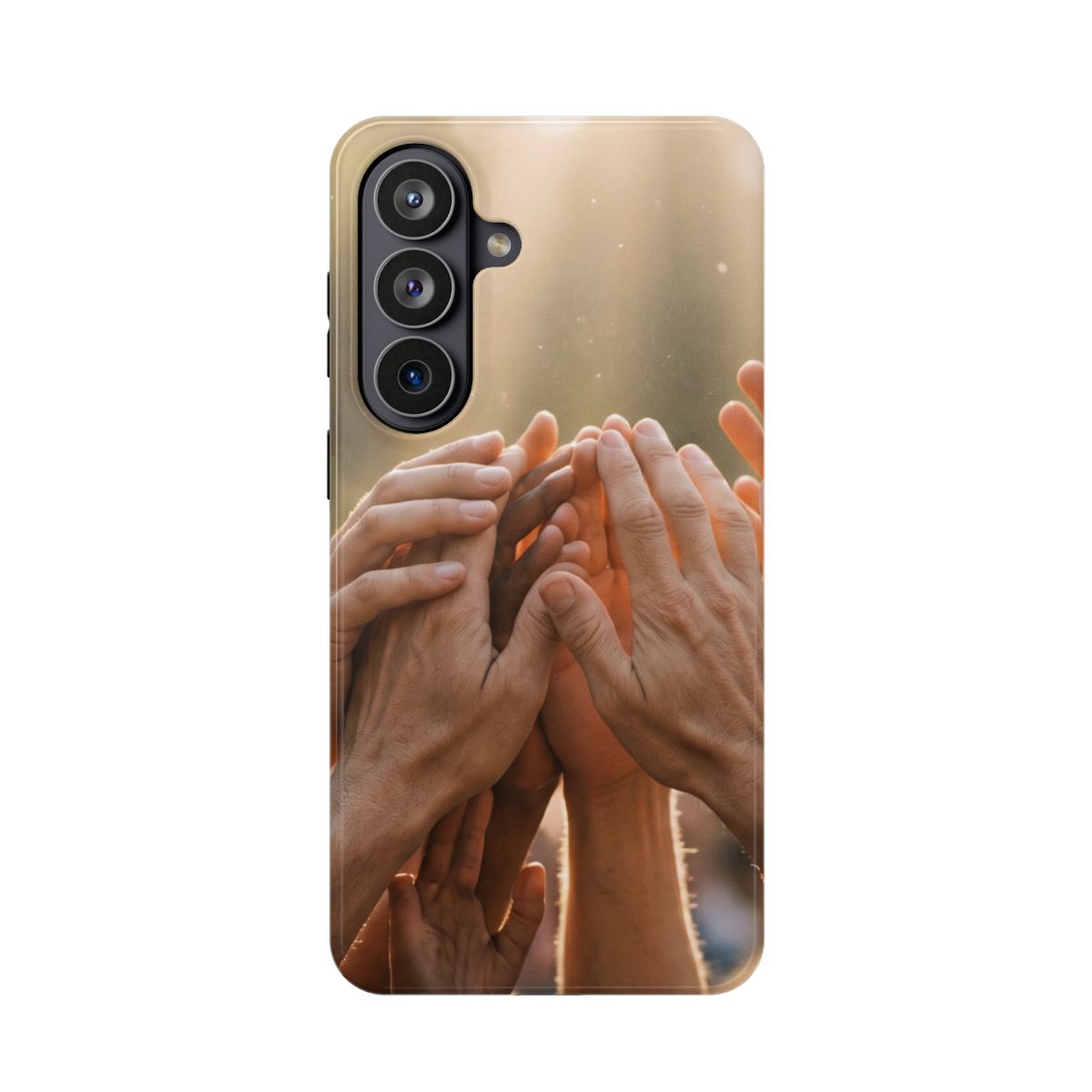 Impact-Resistant Cases - Golden Rays of Unity Wall Art |...