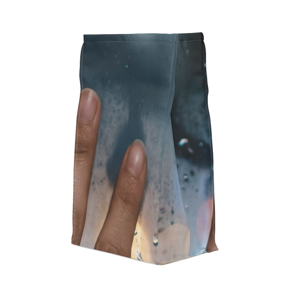 Rainy City Window Polyester Lunch Bag