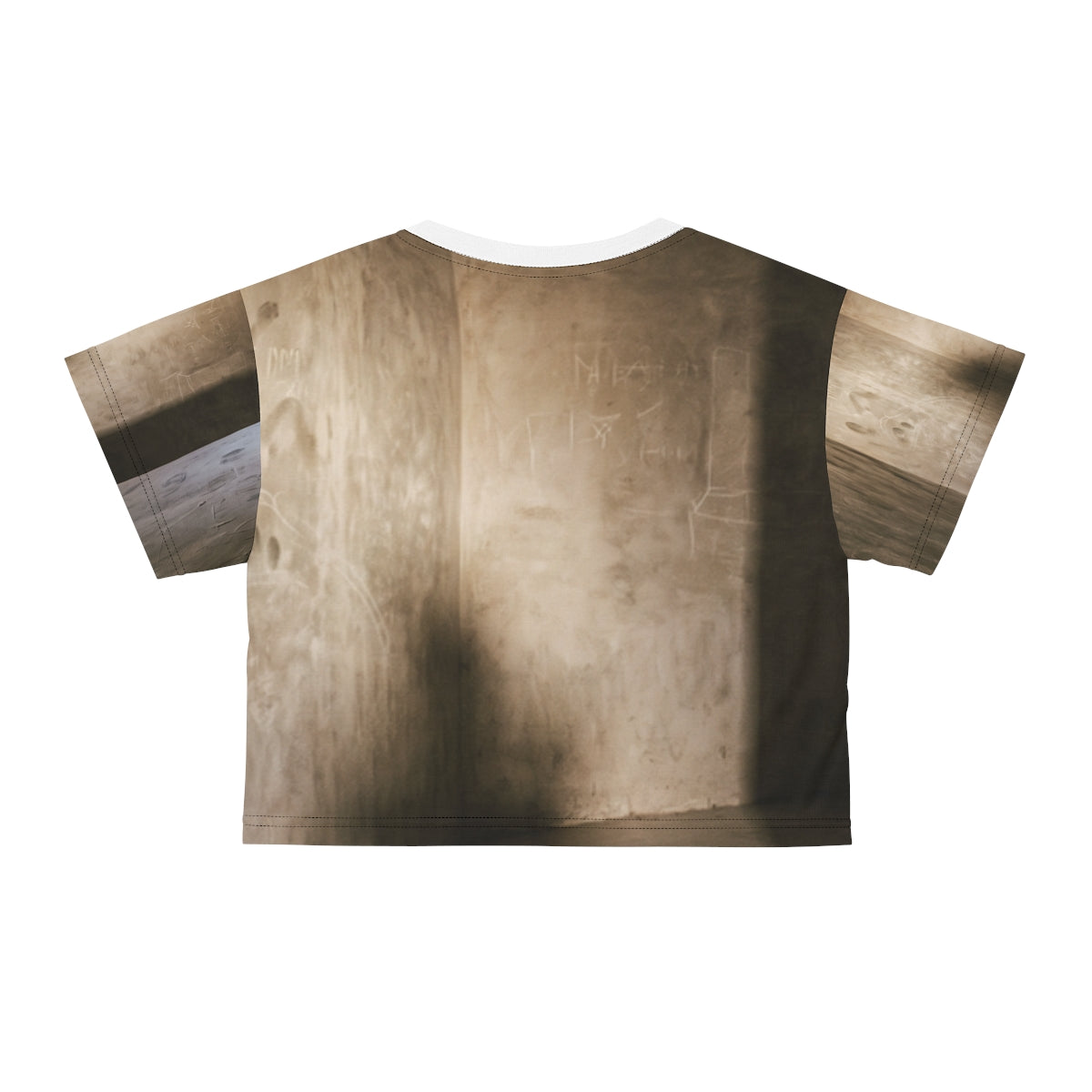 Crop Tee - Shadows of the Citadel moody architectural print...