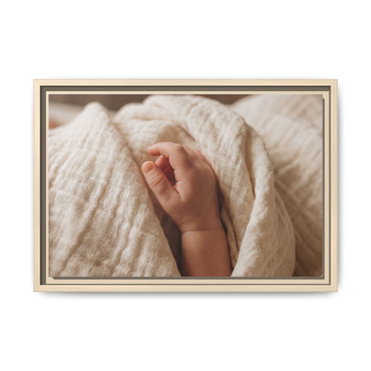 Framed Matte Canvas - Neutral Nursery — Natural / 1.25"