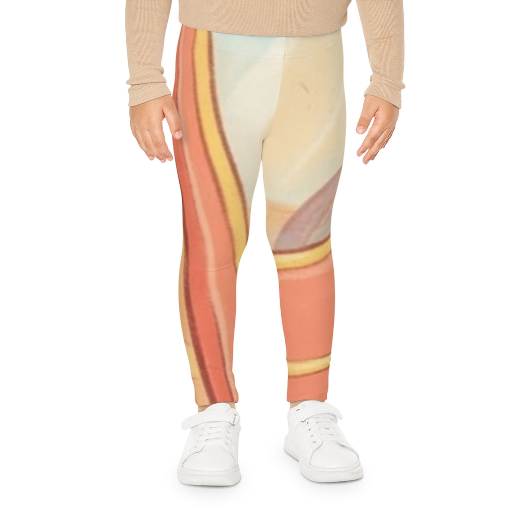 Kids Leggings - Playful Neighborhood Run | Echovira Gallery