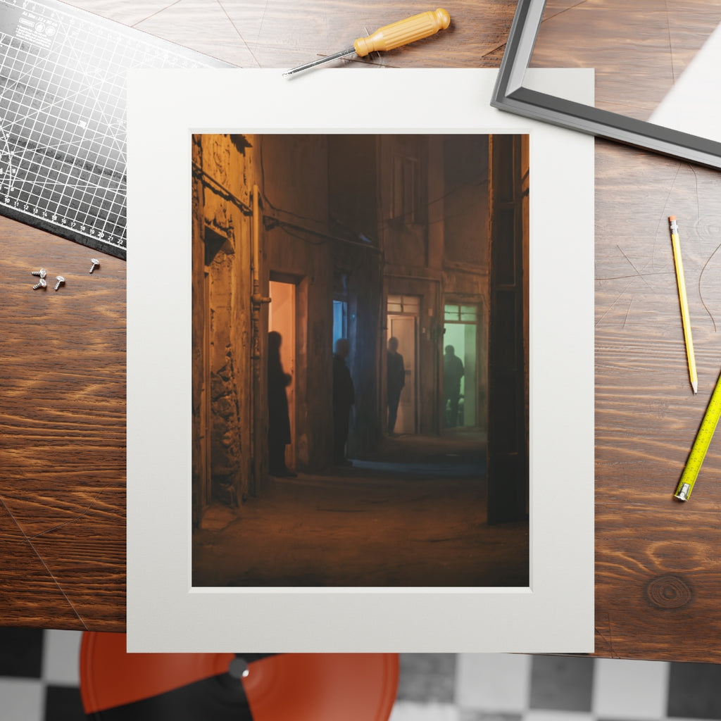 Fine Art Prints - Shadowed Alleyway Mystery Art Print —... |...