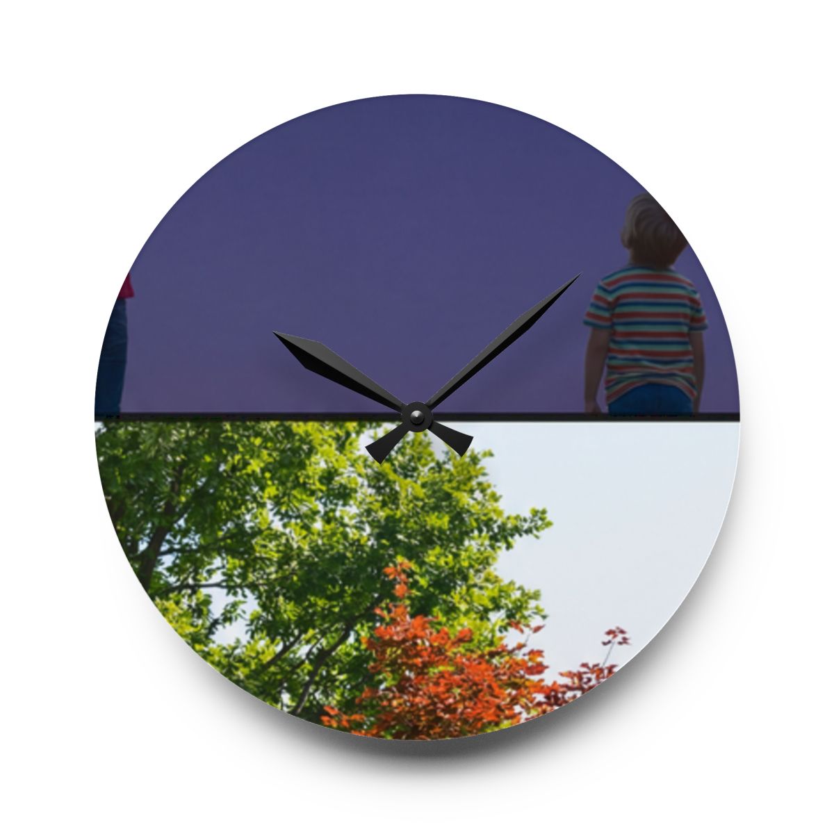 Acrylic Wall Clock - Stardust & Forest Discovery | Echovira...
