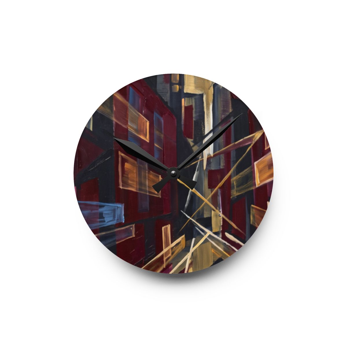 Acrylic Wall Clock - Urban Rhythm | Echovira Gallery