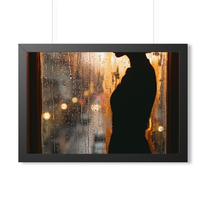 Framed Horizontal Poster - Twilight Rain — Black (14×11, 16×12, 16×16, 20×16, 24×16, 36×12 & 30×20)