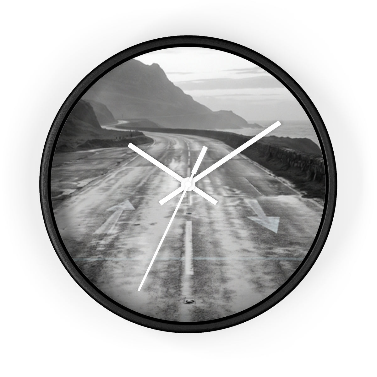 Wall Clock - Silent Highway Travel | Echovira Gallery