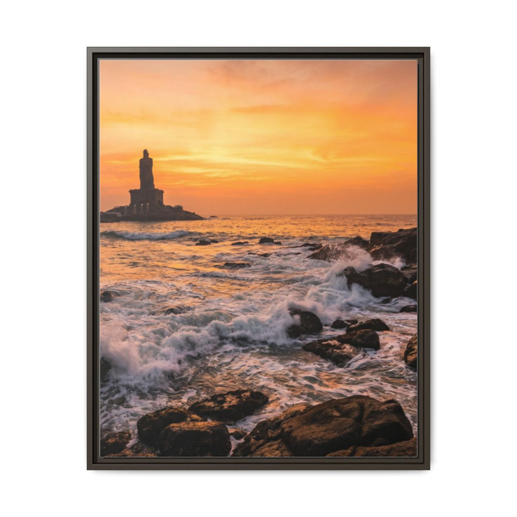 Framed Matte Canvas - Majestic Golden Coast