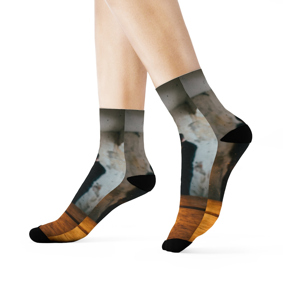 Crew Socks - Shadowed Whispers Cozy Comfort | Echovira...
