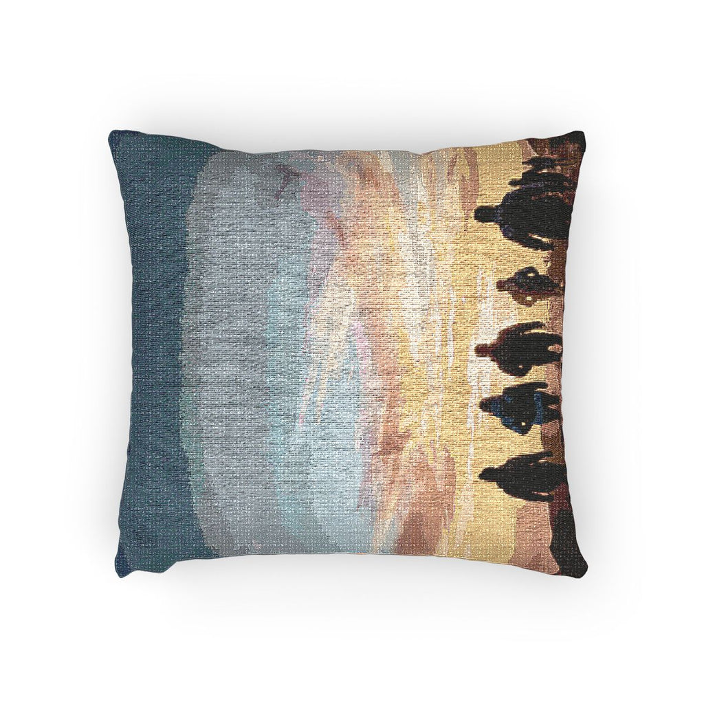 Woven Pillow - Golden Journey