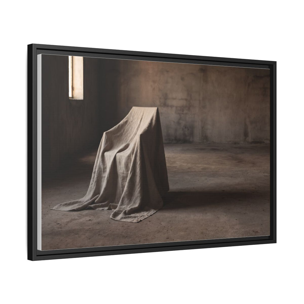Framed Matte Canvas - Wabi-Sabi Silhouette Art — Black / 1.25"