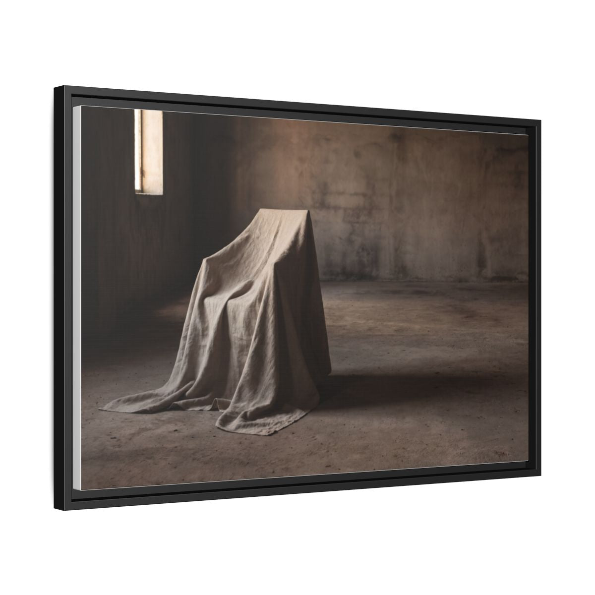 Framed Matte Canvas - Wabi-Sabi Silhouette Art — Black / 1.25"