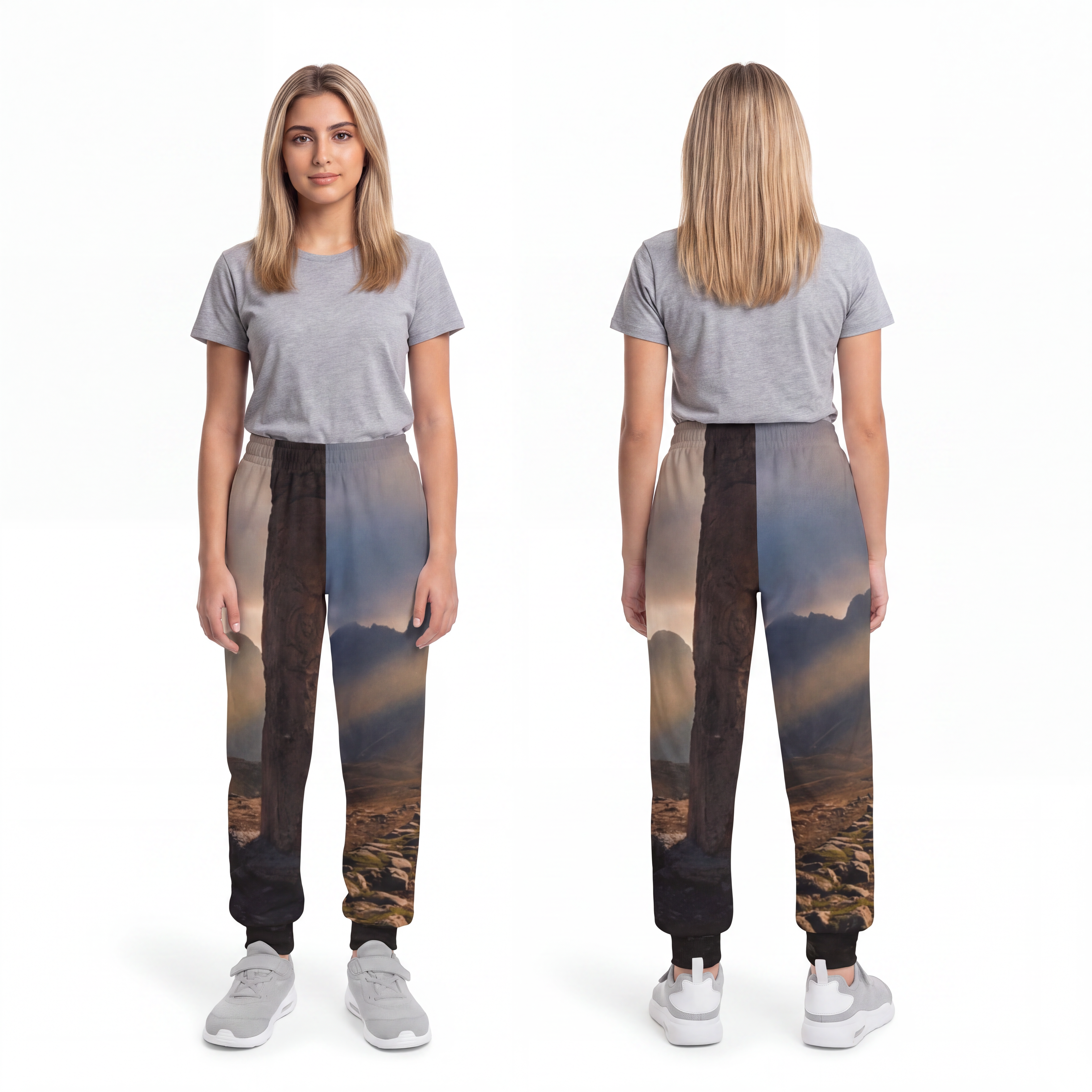Youth Joggers - Ancient Mountain Sentinel Art | Echovira...