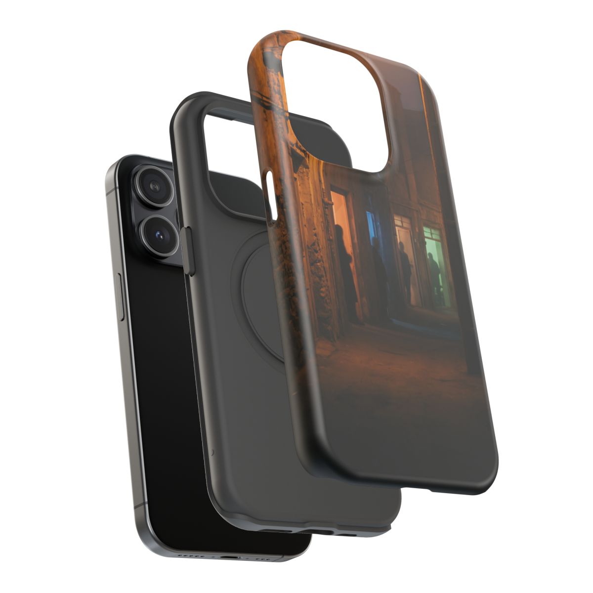 Impact-Resistant Apple iPhone Cases - Shadows of the City | iPhone 17 Pro Max, 17 Pro, 17 Air & More