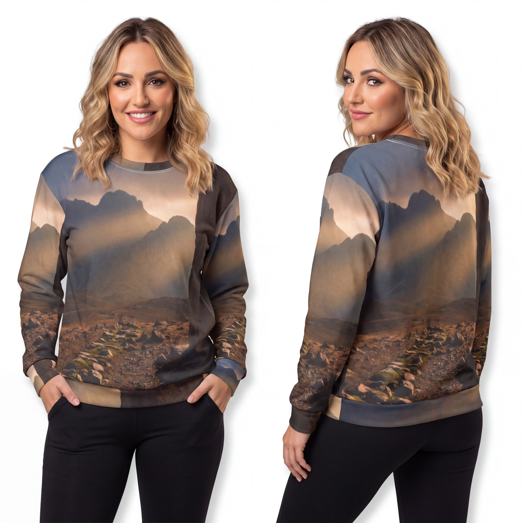 Unisex Sweatshirt - Mystic Monolith Ancient Persian Mountain...