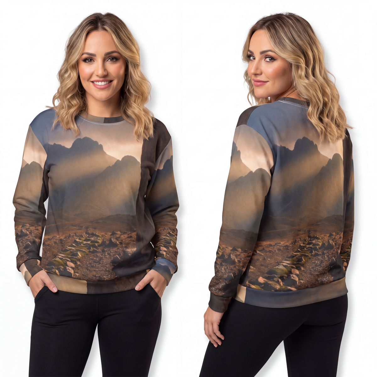 Unisex Sweatshirt - Mystic Monolith Ancient Persian Mountain...