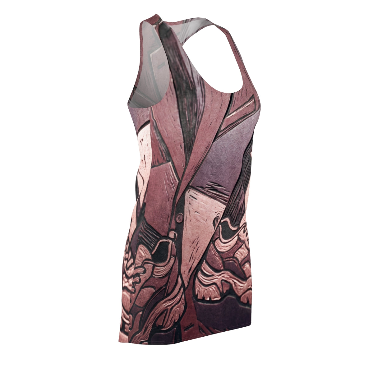 Women's Racerback Dress with Sartorial Art