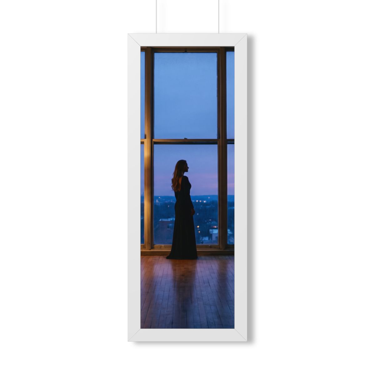 Framed Vertical Poster - Twilight Solitude — White (11×14......