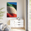Matte Canvas, Framed - Vintage Persian Lion and Sun Heritage...