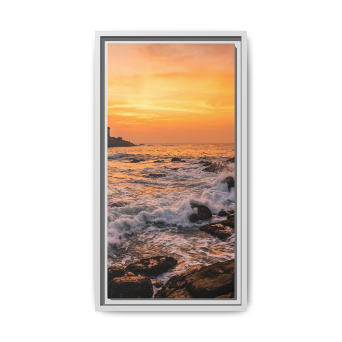 Framed Matte Canvas - Majestic Golden Coast