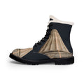 Ancient Stone Column Men's Fur Leather Boots