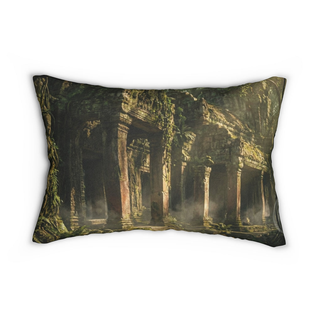 Spun Polyester Lumbar Pillow - Sacred Haven | Echovira...