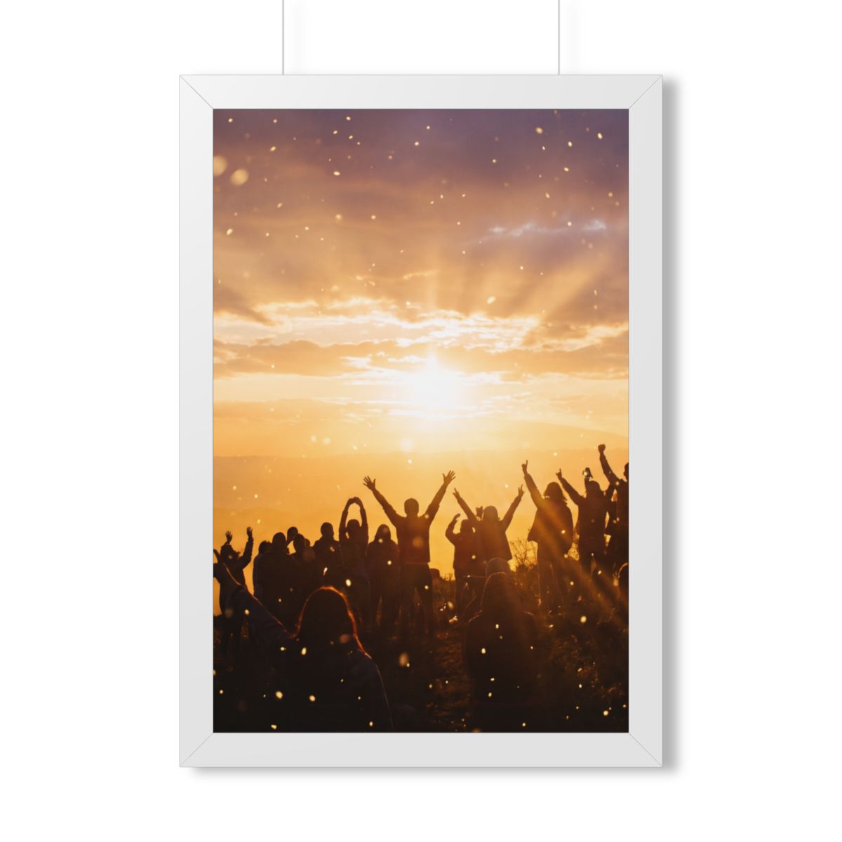 Framed Vertical Poster - Summit Ridge — White (11×14, 12×16...