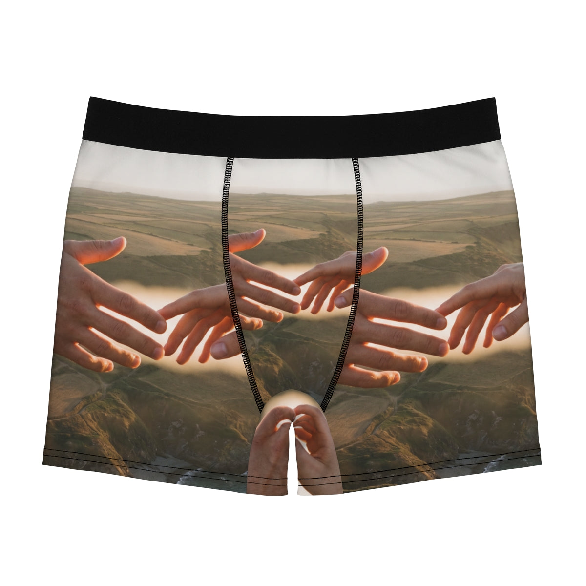 Men's Boxer Briefs - The Infinite Touch | Ethereal Coastal...