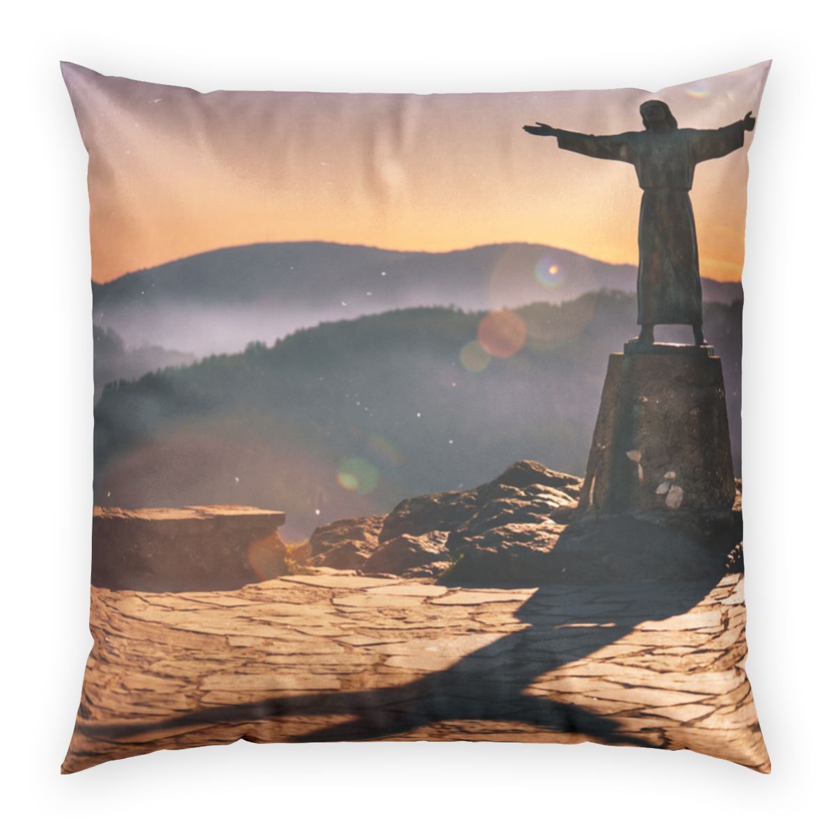 Poly Velvet Pillow - Twilight Summit | Echovira Gallery