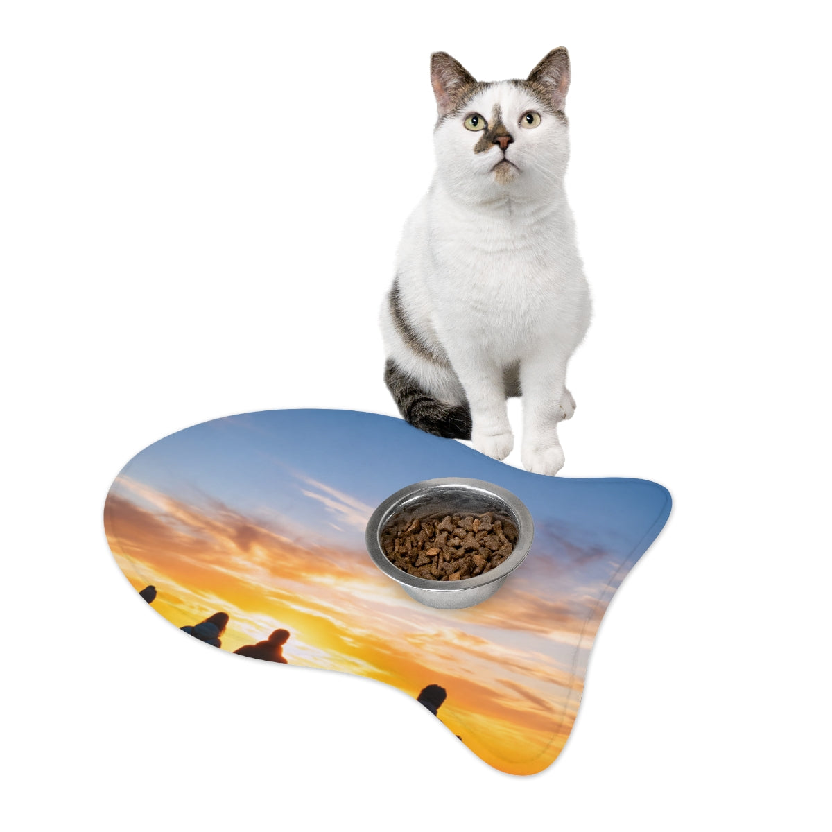 Pet Feeding Mat - Epic Mountain Sunrise
