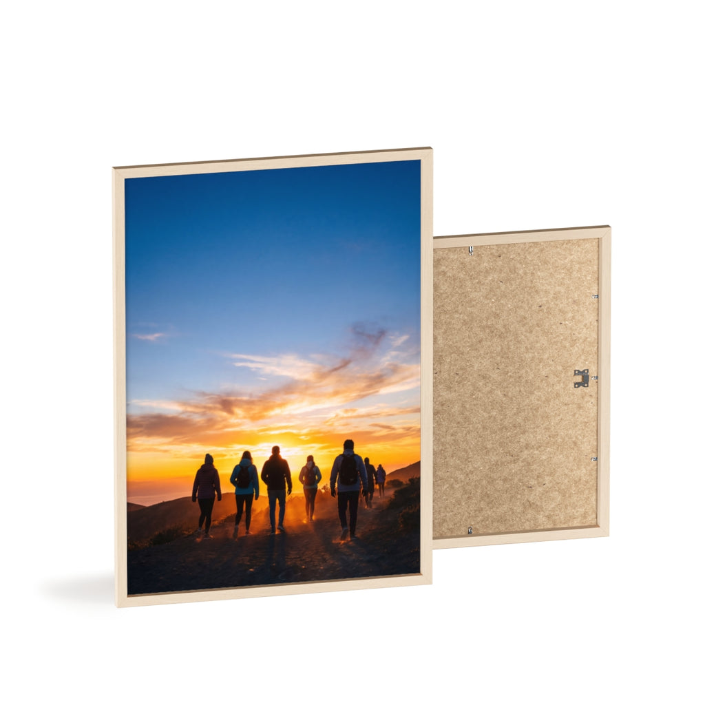 Posters with Wooden Frame - Sunrise Journey