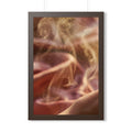 Framed Vertical Poster - Golden Mist Perfume Ritual Art —......
