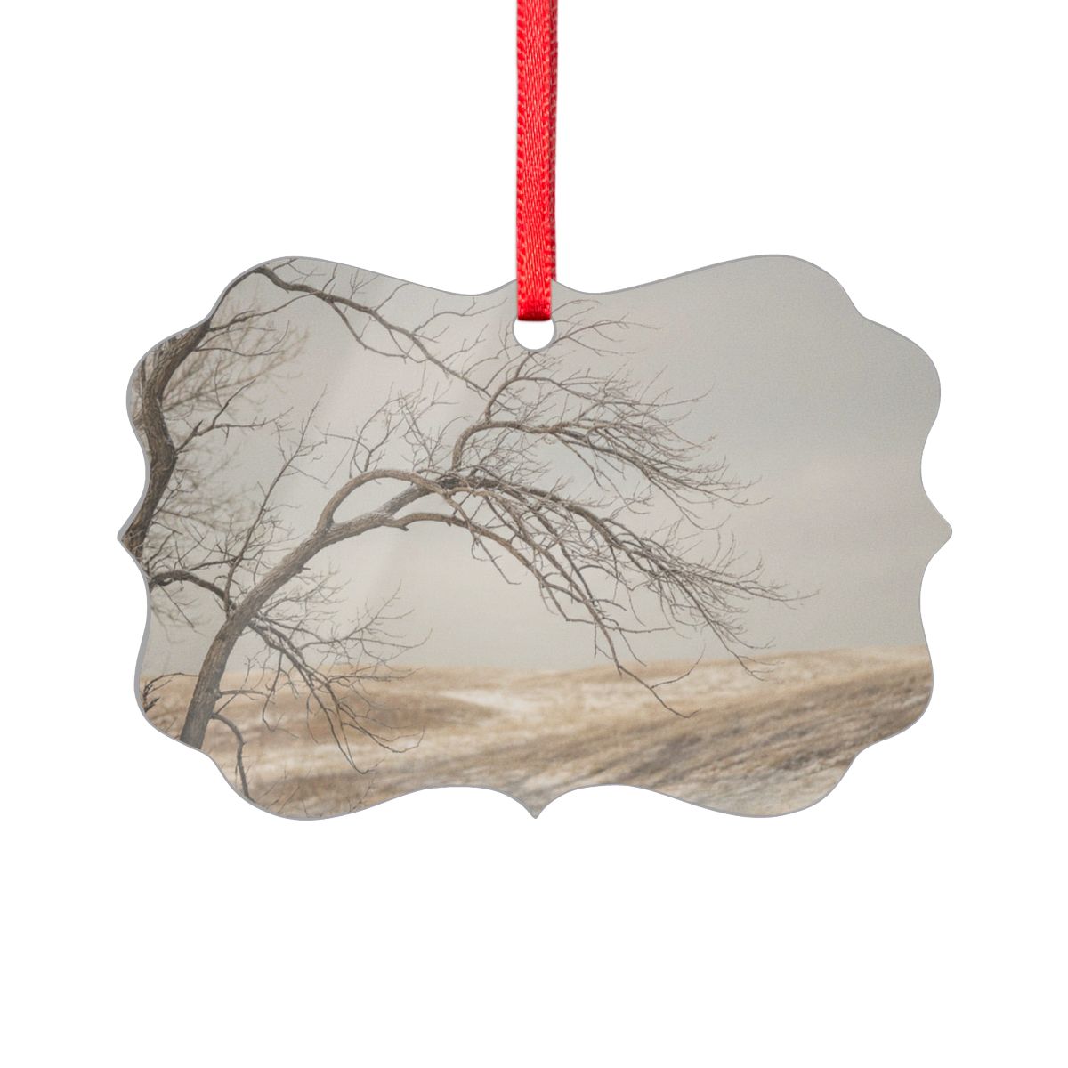 Acrylic Ornament - Serene Winter Tree