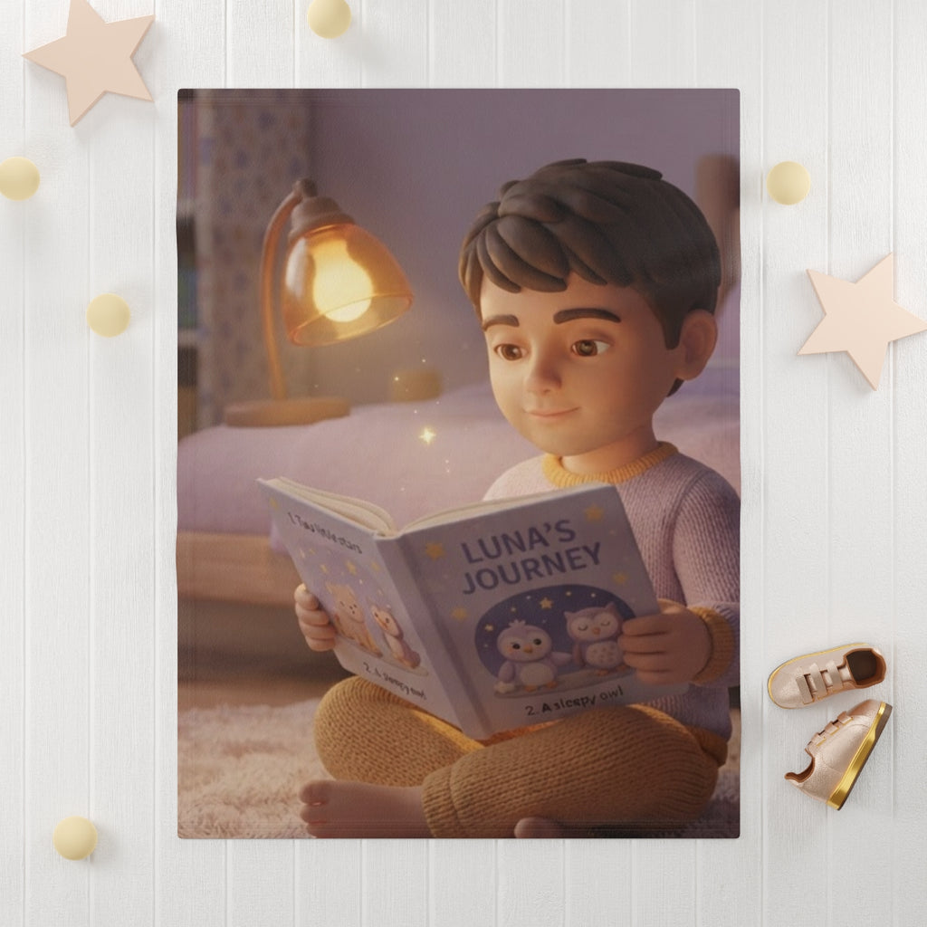 Fleece Baby Blanket - Bedtime Story | Echovira Gallery