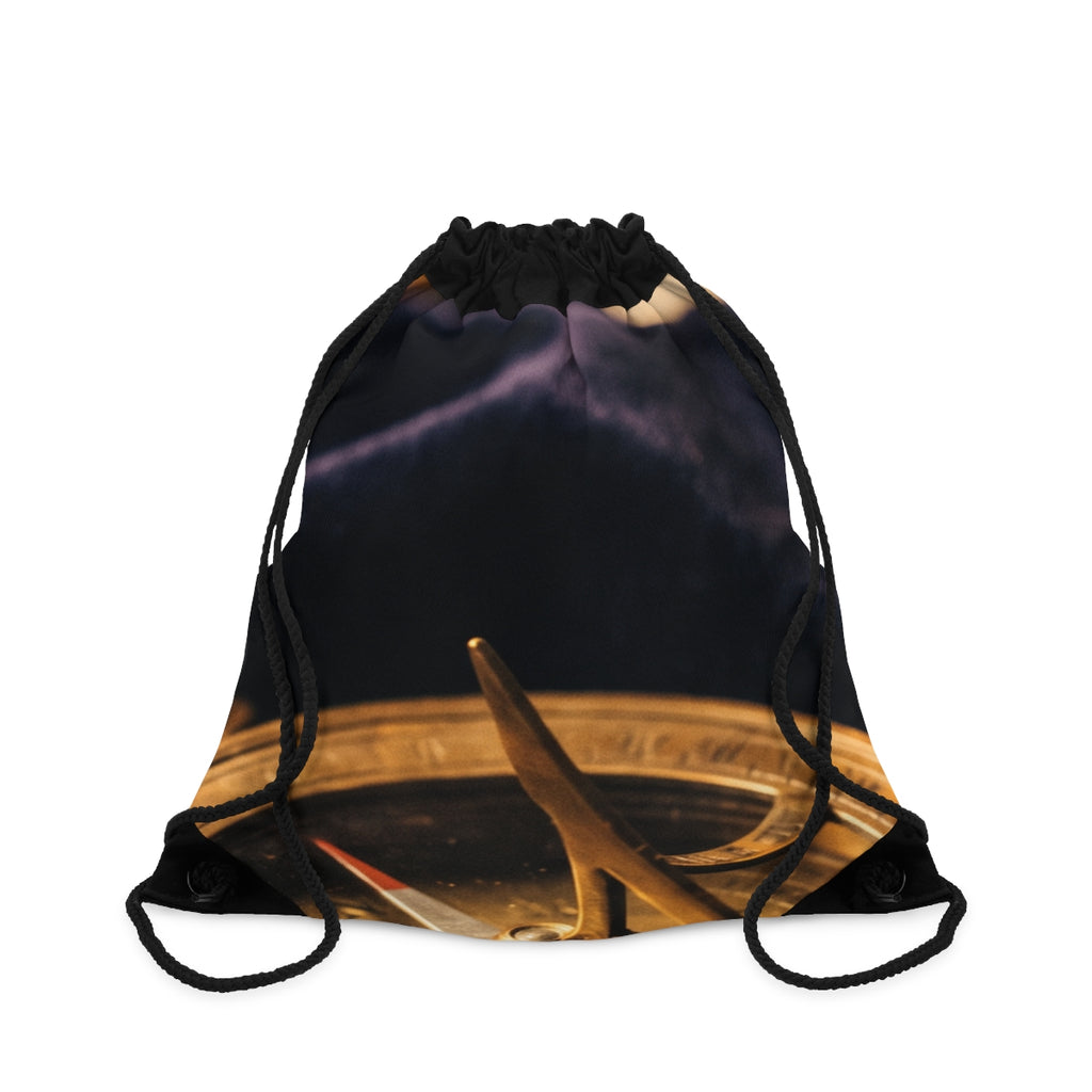 Sundial Compass Drawstring Bag
