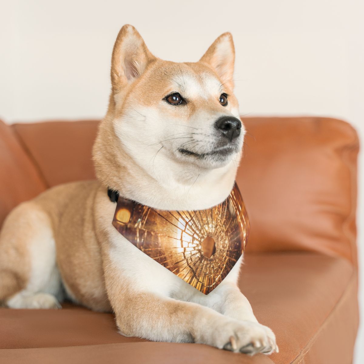 Pet Bandana Collar - Geometric Glow