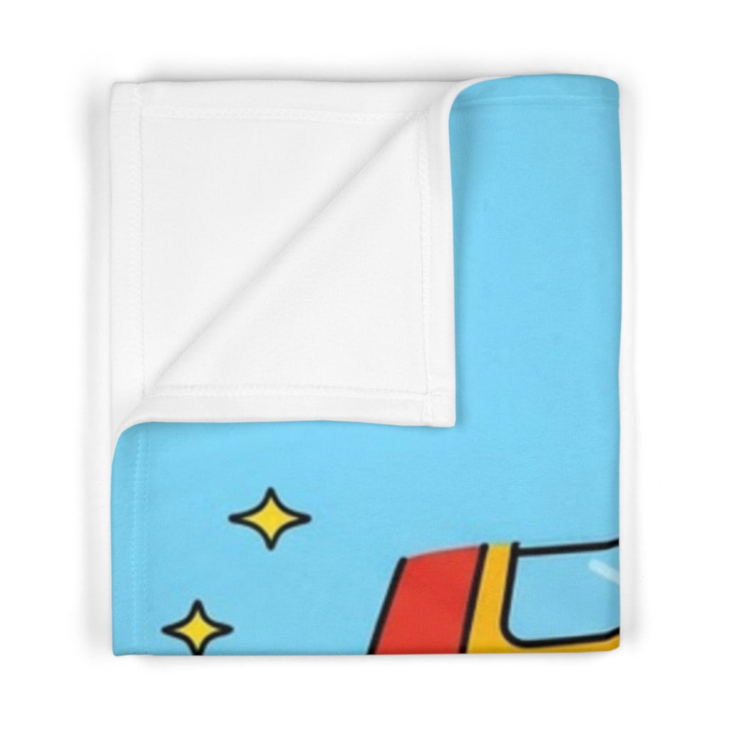 Soft Fleece Baby Blanket - Wheels on the Bus Whimsical... |...