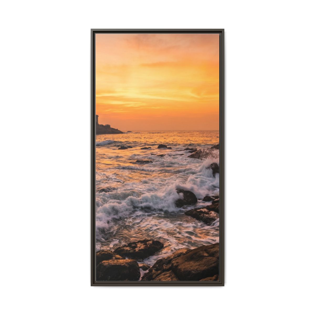 Framed Matte Canvas - Majestic Golden Coast