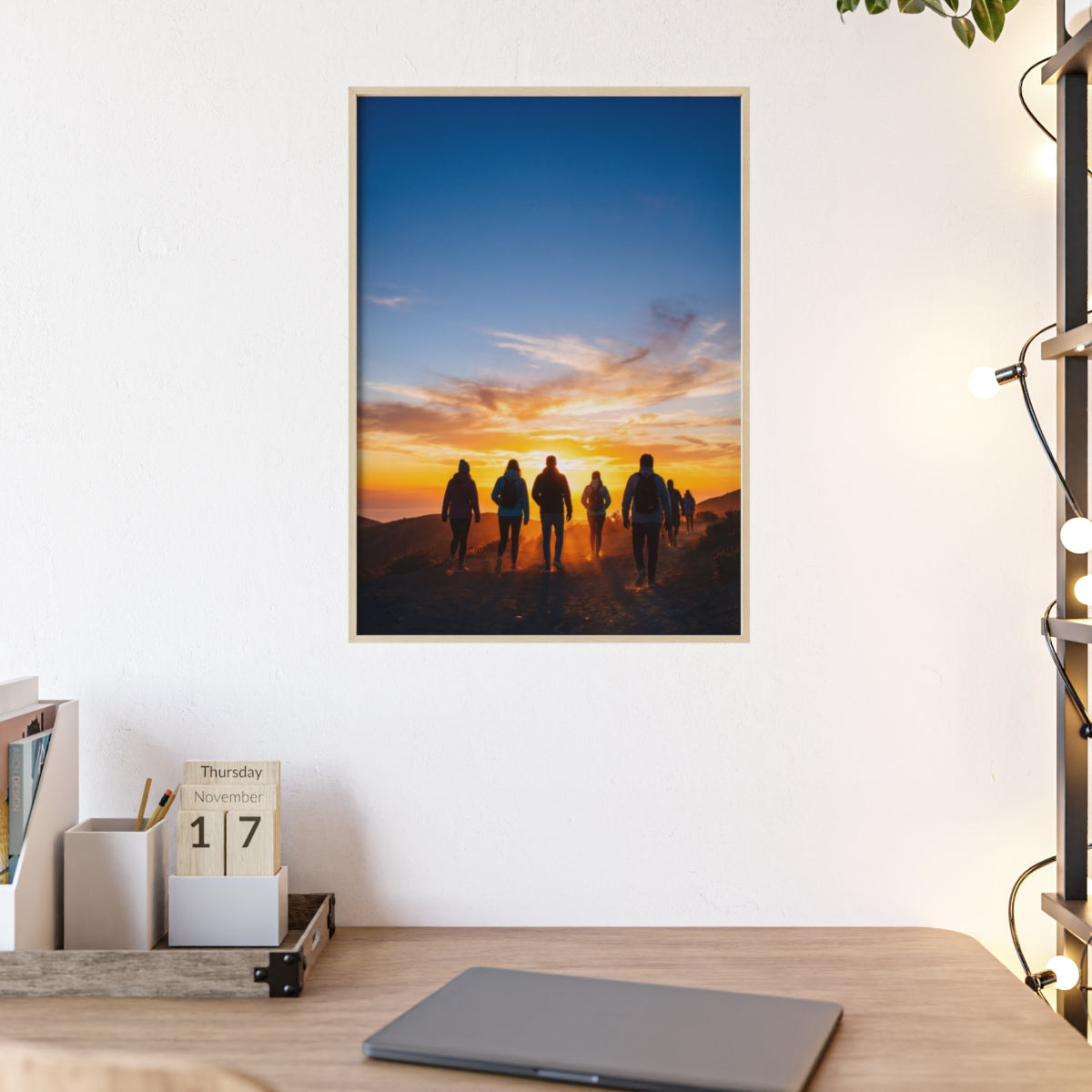 Posters with Wooden Frame - Sunrise Journey