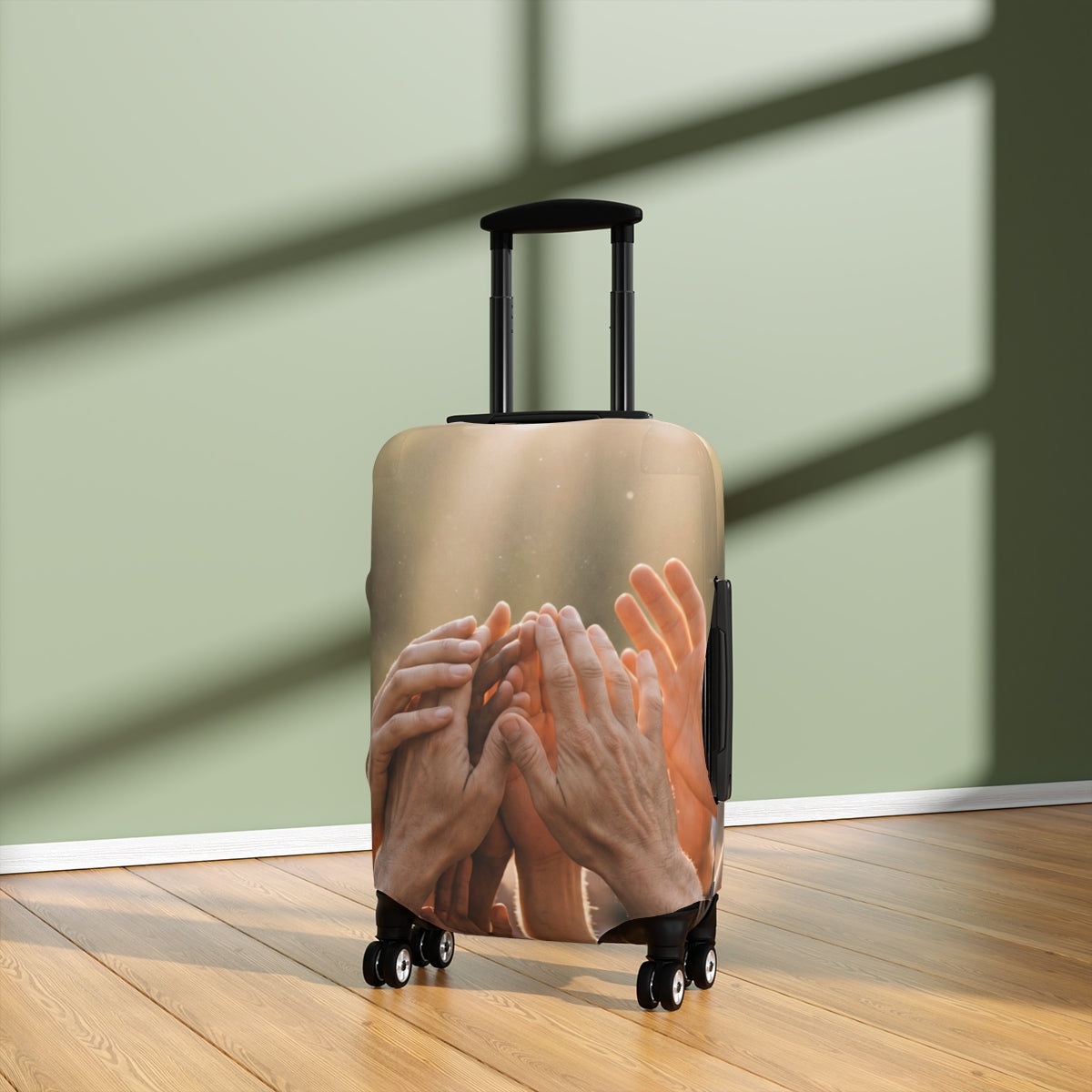 Luggage Cover - Golden Rays of Unity Wall Art | Echovira...