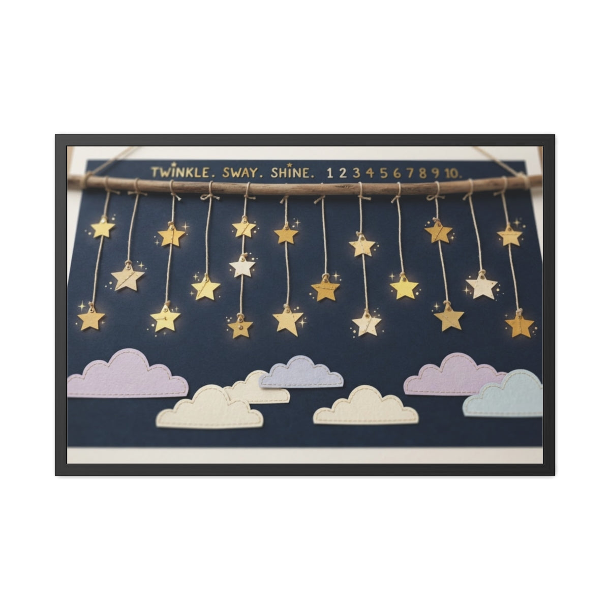 Framed Poster - Twinkle Star Mobile — Landscape (10×8, 12×8...