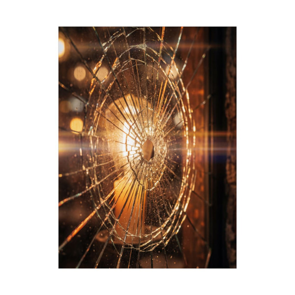 Poster ohne Rahmen - Zersplitterter Bernsteinrand